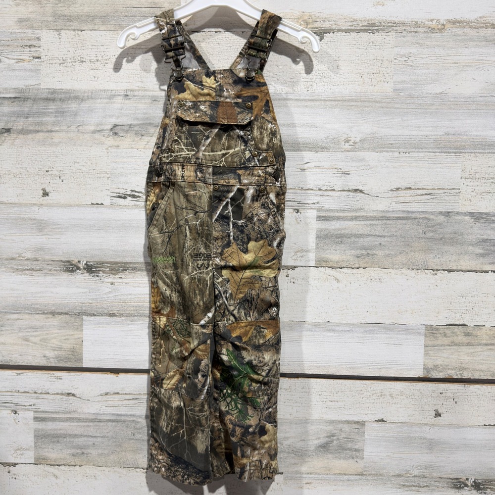 Magellan Overalls Boys 4T Camo Realtree Edge Utility Outdoors EUC